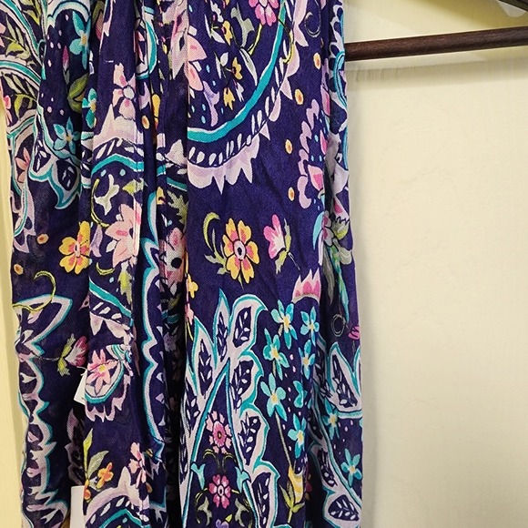 Vera Bradley Purple Floral Paisley Infinity Scarf Brand New With Tags - Picture 3 of 7